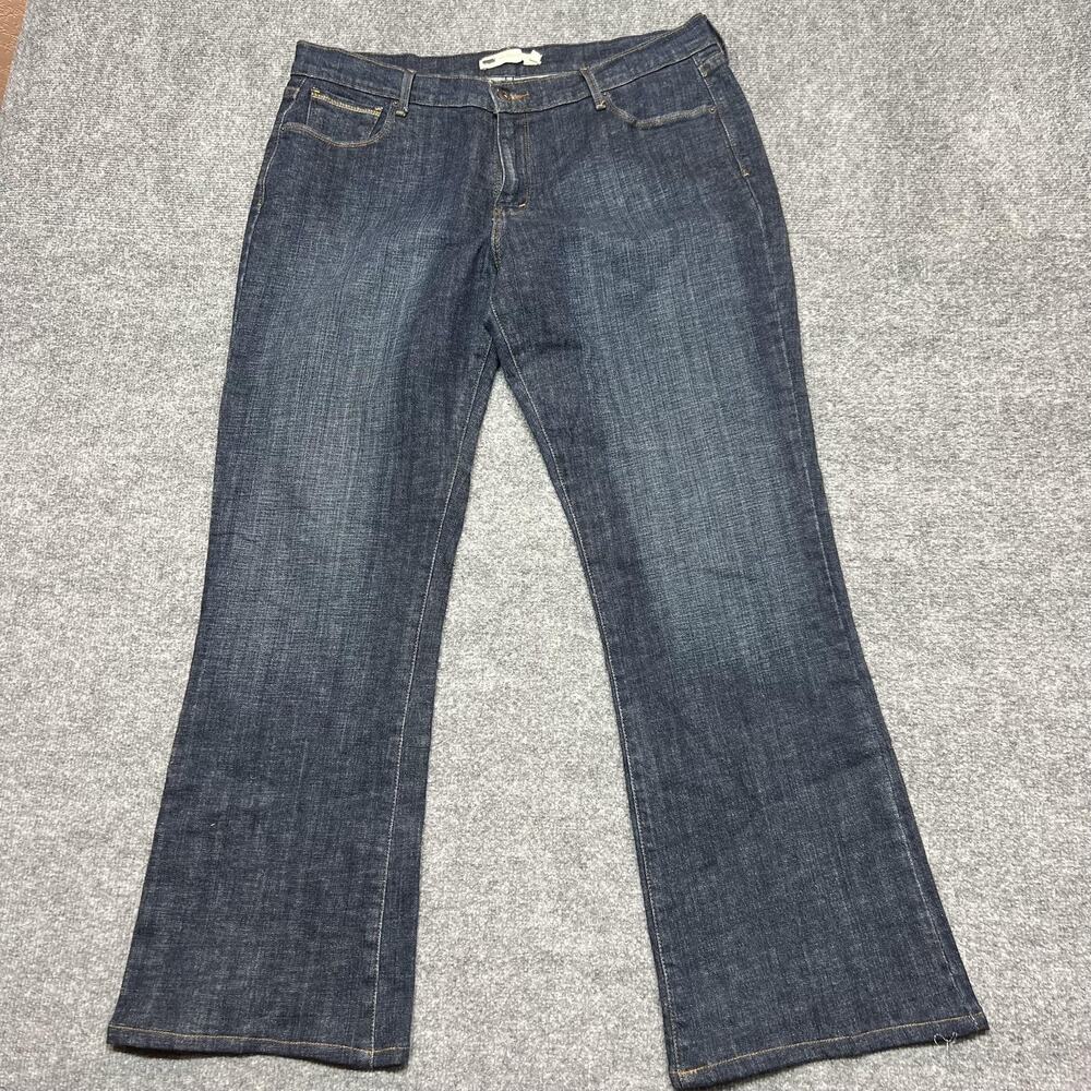 Levi's 515 Bootcut Jeans Womens 16 Blue Dark Wash High Rise Stretch Denim